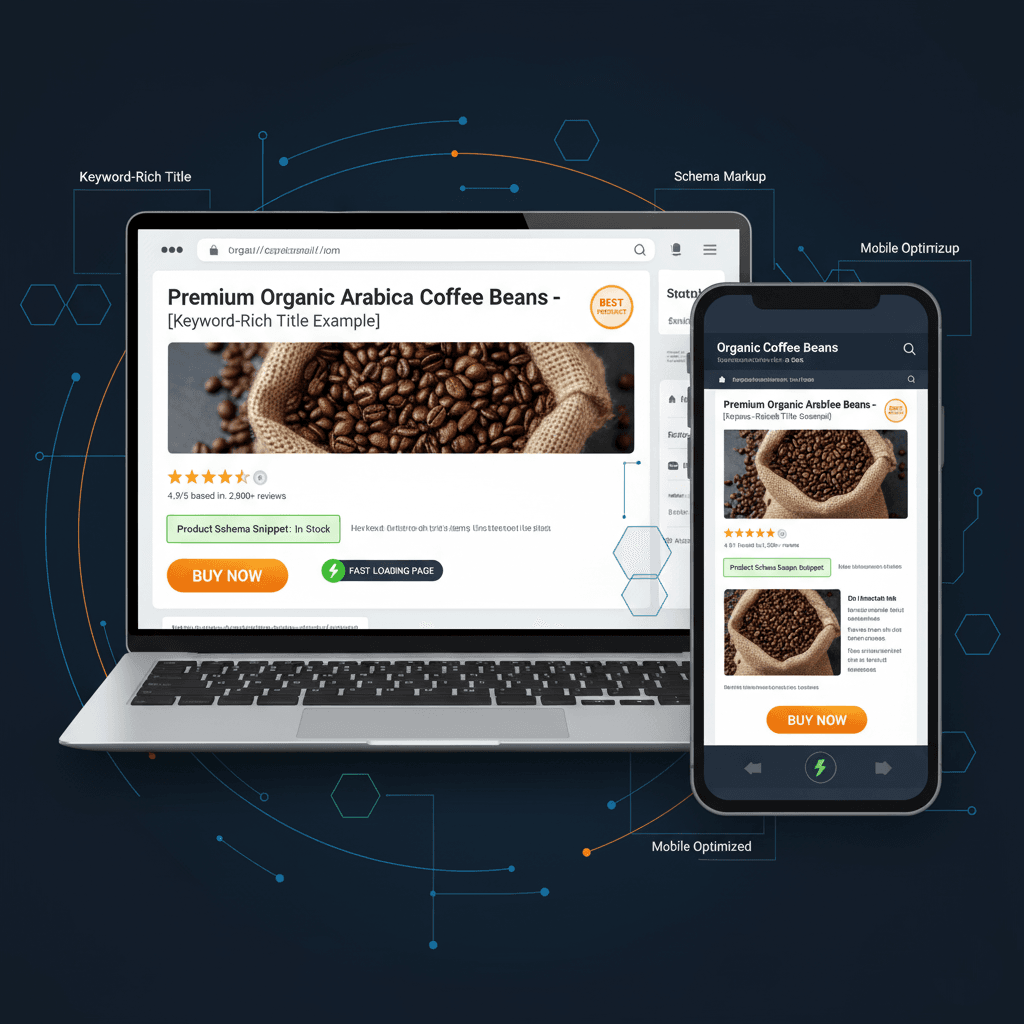 SEO-friendly e-commerce website design for online store product page